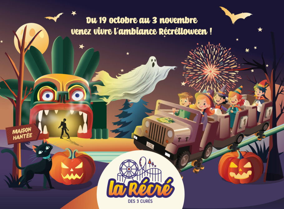 Halloween la Récré des 3 Curés parc d'attractions Brest Bretagne sortir en famille